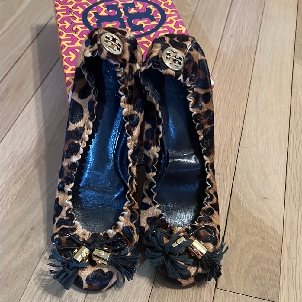 Tory Burch Leopard Print Ballet Flats